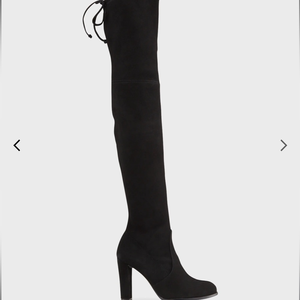 Stuart Weitzman - Highland Boot, worn once, black suede